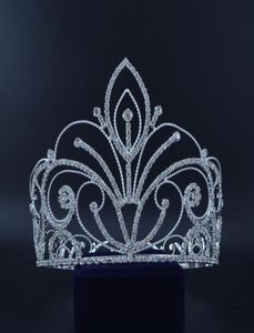 Kronen volledige cirkelvorm voor Miss Beauty Pageant Contest Crown Auatrian Rhinestone Crystal Hair Accessories For Party Show 02430512998072