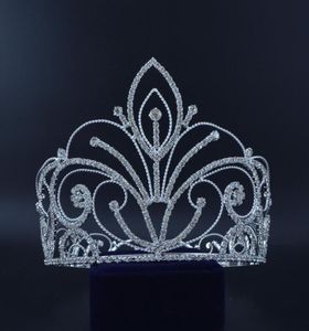 Kronen Volledige Cirkelvorm Voor Miss Beauty Pageant Wedstrijd Kroon Auatrian Strass Kristal Haaraccessoires Voor Feestshow 02430515604768