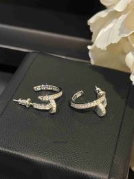 Couples d'oreille de luxe haut de gamme Crrater Els équiss en forme de diamant complet en forme de diamant complet