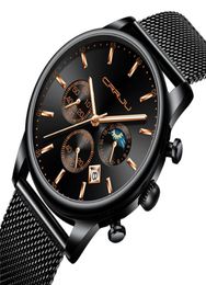 CRRJU 2266 Quartz CWP Mens Watch Vendre des montres de personnalité décontractée Fashion Popular Student Wrists avec en acier inoxydable 5812450
