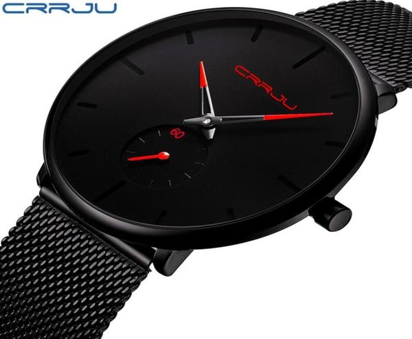 Crrju Regardez les femmes et les hommes regardent la marque de luxe Famous Dress Fashion Watches Unisexe Ultra Thin Wristwatch Relojes para Hombre227A4350871