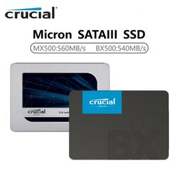Disque SSD interne Crucial MX500 250 go 500 go 1 to 2 to 4 to BX500 500G 3D NAND SATA3.0 disque dur SSD pour ordinateur portable 231220
