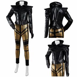 Cruella diable Cosplay Costume manteau pantalon tenues Halloween carnaval fête Suit2511