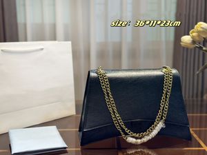 Crush Bag Designer Dames Klassiek Zwart Hardware Zandloper Tas GM MM PM Mode Gouden Ketting Schoudertas Crossbodys Luxe Letter Leer Halve Maanen Handtas Portemonnee