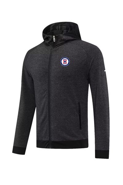 Cruz Azul hommes vestes loisirs sport veste automne chaud manteau en plein air jogging sweat à capuche décontracté sport manteau chemise