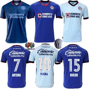 Cruz Azul Soccer Jerseys 23 24 CDSYC Mexico League Vieira Lira Rodriguez Home Away Third Football Shirts Liga MX Camisetas de Futbol Kit Jersey 666