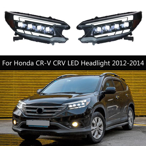 CRV Car phares Assemblage DRL Lights Daytime Lights Dynamic Streamer Turn Signal Indicateur Light pour Honda CR-V CRV LED phare