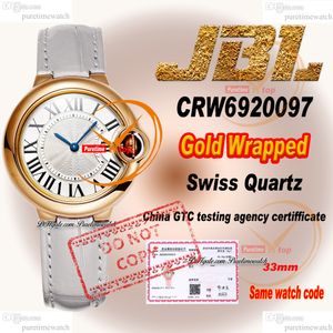 CRW6920097 Suisse Quartz Womens Watch JBLF 33 mm enveloppé 18k Rose Gol