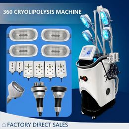 Cryo 360 ° cryolipo gel des graisses Machine amincissante Cool sculpt Cryothérapie Congélation réduire la graisse perte de poids par cavitation ultrasonique Équipement de beauté