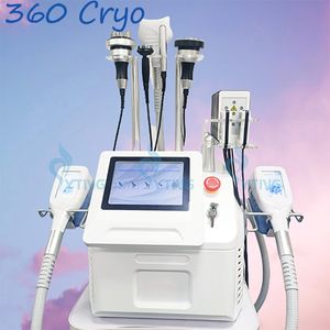 Cryo 360 Cryotherapie Cryolipolysis Machine Dubbele kin verwijderen Cavitatie RF Huidverstrakking Lipolaser Vetverwijdering Lichaamscontouren