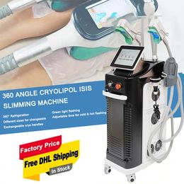 Cryo Body Shape 360 Traitement du double menton Cryolipolyse Cryothérapie Machine de congélation des graisses entourant l'applicateur de refroidissement Machine amincissante hiemt rf