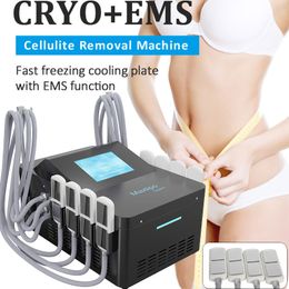 Cryo EMS Machine Cryolipolyse Cool Tech EM Slim Stimulation musculaire électrique Réduction des graisses Élimination de la cellulite Cryothérapie Réducteur de double menton