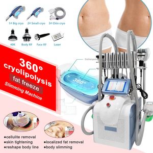 Cryolipolyse lichaam beeldhouwen vet bevries professionele lipolaser draagbare 40K cavitatie rf vetverwijdering cryo afslankmachine anti cellulitis schoonheidsapparatuur