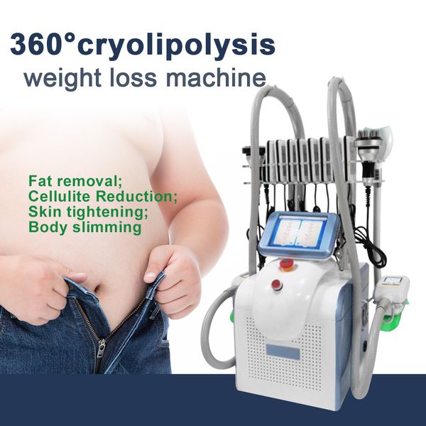 Cryolipolyse corps sculpting fat gelées machine professionnelle cryothérapie glissante 40k cavitation rf élimination des graisses