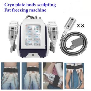 Draagbare cryolipolyse koele pad afslankte cryotherapie lichaam koelsysteem vetreductie cryo vriesmachine met 8 vriezerplaten