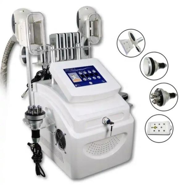 Machine de congélation de graisse de cryolipolyse amincissant la cavitation ultrasonique 40K laser Lipo brûlant les graisses par ultrasons 2 poignées Cryo sculptant le corps équipement de beauté de perte de poids3