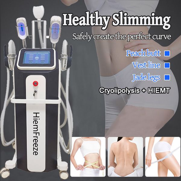 Crioterapia Adelgazante HIEMT Pérdida de grasa Moldeador de cuerpo EMSlim Construcción de músculos Anti celulitis Cryo Fat Freeze Machine