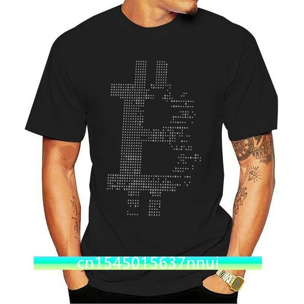 Crypto camiseta Bitcoin criptomoneda gris camiseta básica mangas cortas camiseta divertida gráfica masculina 4xl camiseta 220702