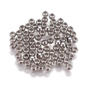 Kristal 1000 stks 304 Rvs Ronde Losse Spacer Kralen 3mm 4mm 6mm Voor DIY Sieraden Maken armband Vinden