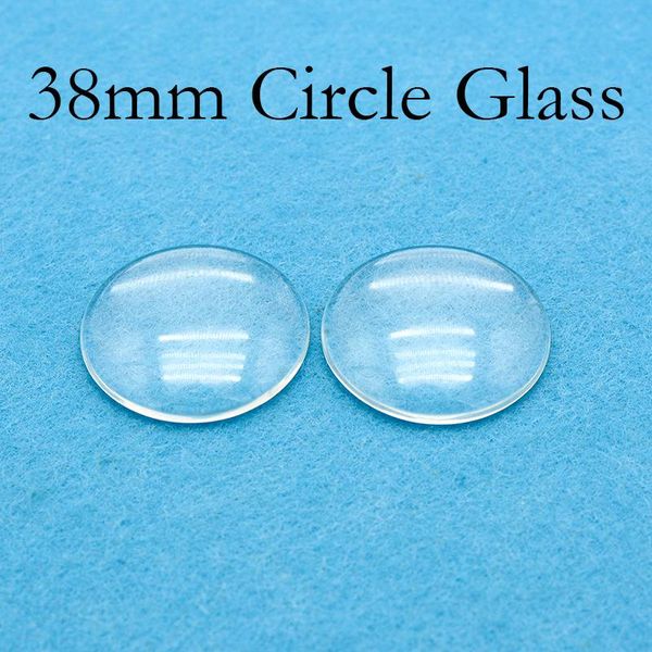 Cristal 500 pièces cabochon rond en verre de 38 mm cercles de verre de 1 1/2 pouces vente en gros couvercle en verre bombé transparent de 1,5 '' pour la fabrication de bijoux