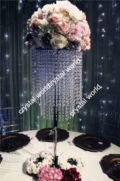 74 centres de table en cristal acrylique pour table de mariage, support de fleurs artificielles pour décoration de table de mariage