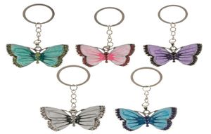 Crystal Animal Butterfly Keychains Silver Fashion Vine Rhinestone Key Chain Rings Sieraden Geschenk Car Charms Holder Keyrings4570953