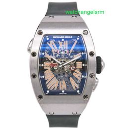 Montre-bracelet automatique en cristal RM montre-bracelet RM037 montre en alliage de titane avec remontage automatique 10