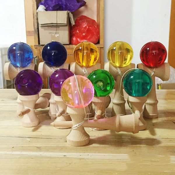 Boule de cristal Kendama jouet professionnel Kendama habile jonglage balle éducation jeu traditionnel jouet pour enfants 240112