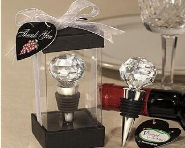 Crystal Ball Wine Bottle Stopper Marriage Favor Gift Gift pour hommes 150pcslot 9980864