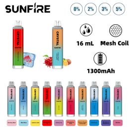 Crystal Bar Vape Puff 7000 Vapes jetables E Cigarettes 1300mAh Batterie 2% Capacité 16 ml Kit de bâton de pod préfabillé Vs Tornado Puff 9000 8000 7000 10000 5000 9K 12K Puffes