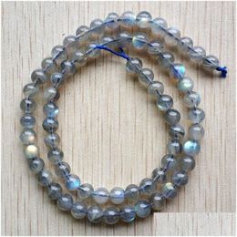 Kristal kralen van hoge kwaliteit natuurlijke labradoriet rond los 6 mm voor handgemaakte kettingen armbanden sieraden groothandel 67 stks / partij Drop De Dh4Jf