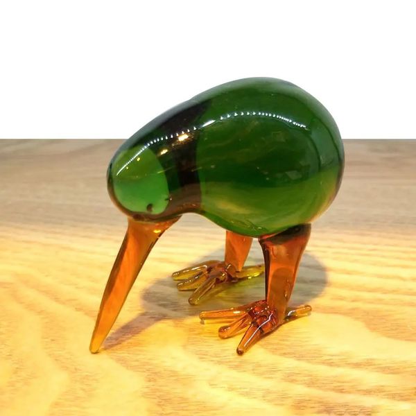 Figurines animaux à bourdonnement en cristal Figurines d'oiseau en verre miniature miniatures modernes Miniatures Home Decor accessoire de Noël Gift 240401