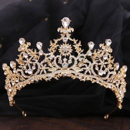 Coronas nupciales de cristal, Tiaras para mujer, tocados de princesa de lujo para boda, accesorios de joyas para el cabello para fiesta