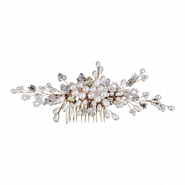 coiffure en cristal casse-tête perle coiffure coiffes de mariage aciés de cheveux pour femmes bijoux de tête ehineste élégant fascinateur z8bt #