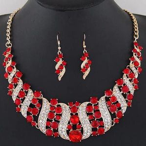 Ensembles de bijoux de mariée en cristal, accessoire de Costume de fête de mariage, collier indien, boucles d'oreilles, ensemble pour mariée, magnifiques ensembles de bijoux pour femmes 268O