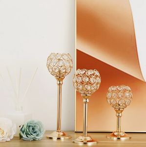 Bougeoir en cristal moderne, bougeoir pour fête à domicile, Table à manger de mariage, décoration romantique