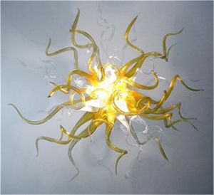 Lustre en cristal éclairage moderne suspension de luxe soufflé à la main esthétique suspendu plafonnier Loft luminaires