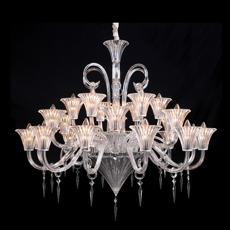 Crystal Chandelier Living Room European Luxury Atmosphere Creative Personality Led Candle Hotel Bar Club Engineering Lamps