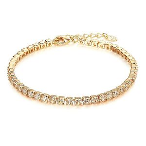 Cristal De Noël De Mariage Bijoux De Mariée Nu Diamant Bracelet Pas Cher Simple Rangée Zircon Bracelet Bijoux De Mariée Accessoires