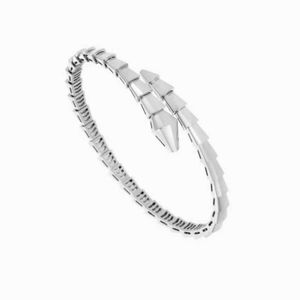 Bracelet en cristal en cristal de haute qualité Bvlgriment pour femmes Bracelet double cercle Bracelet de serpent en diamant complet printemps et mode