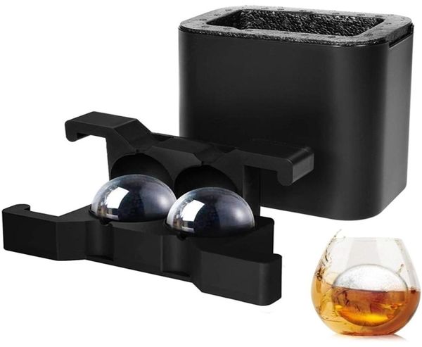 Molde esférico para hacer bolas de hielo, bandeja para whisky, cubo de burbujas, caja de calavera de diamante, molde 220624gx5947441