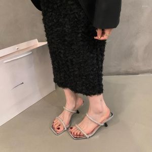 Kristalheldere sandalen vrouwen transparante beker hoge hiel stiletto's sexy pumps zomerschoenen piepen teen maat 5