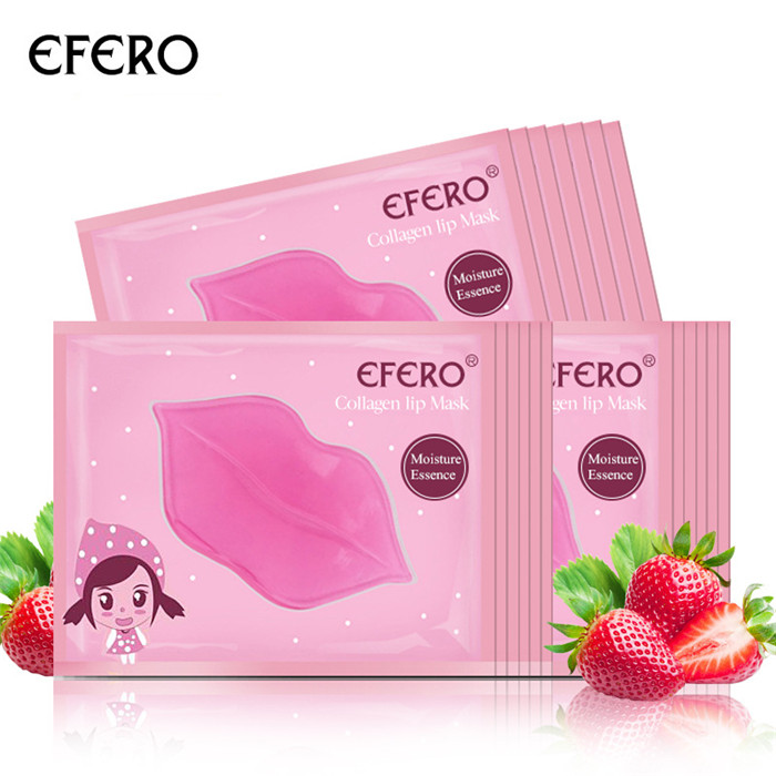 Crystal Collagen Lip Mask Lip Oil Care Pads Patch pour patchs pour les lèvres Hydratant Exfoliant Lip Plumper Plump Essentials Lip Care 50pcs