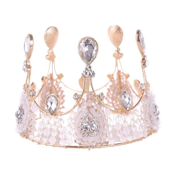 Crystal Crown Design Vintage Women Wedding Bridal Hair Accessories Party Tiaras and Cumbic Clips Barrettes