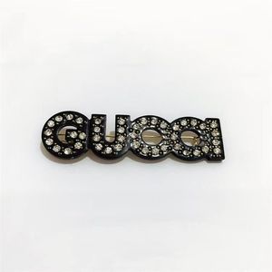 CRYSTAL 'CUCCI' HAIR SLIDE Luxe zijnaadclip voor dames en meisjes, klassieke designer haaraccessoires