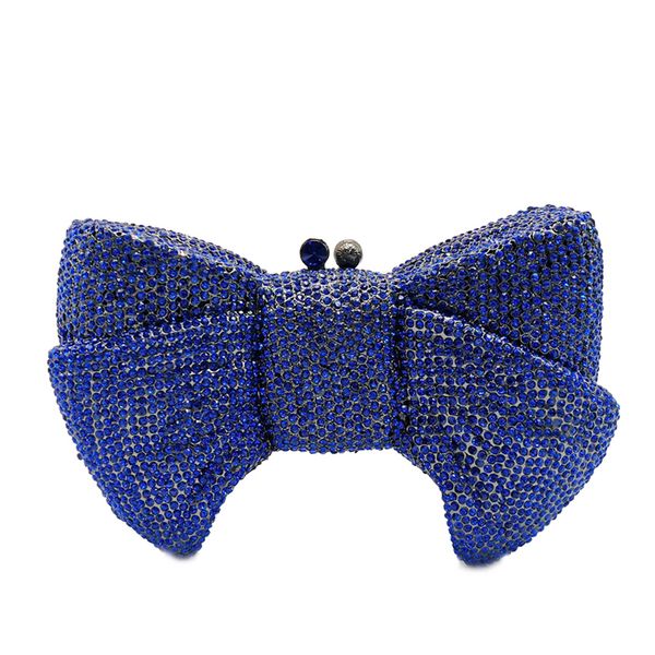 CRYSTAL mignon Bow diamant clouté tempérament femmes sac banquet petite amie cadeau d'anniversaire diagonale charmant dîner saisir CHAÎNE embrayage Soirée Mariage Cosmétique Cas