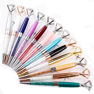 Stylos à bille en métal scintillant, 1 mm, encre noire, fournitures scolaires et de bureau, stylo cadeau pour mariage, XBJK2106