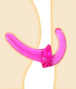 Crystal Dildo Brots Double pénétration G Spot anal Massage vaginal Stimulateur Strapon Sexy Toys pour deux lesbian9189351