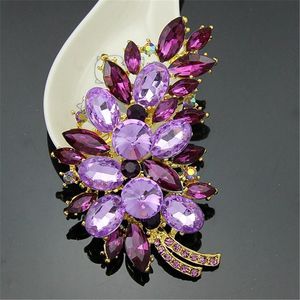 Kristal veren broche pin broches verloving bruiloft corsage revers pin mode fijne sieraden cadeau