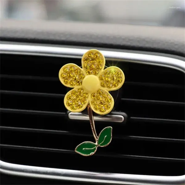 Crystal Flower Car Air Faiilles